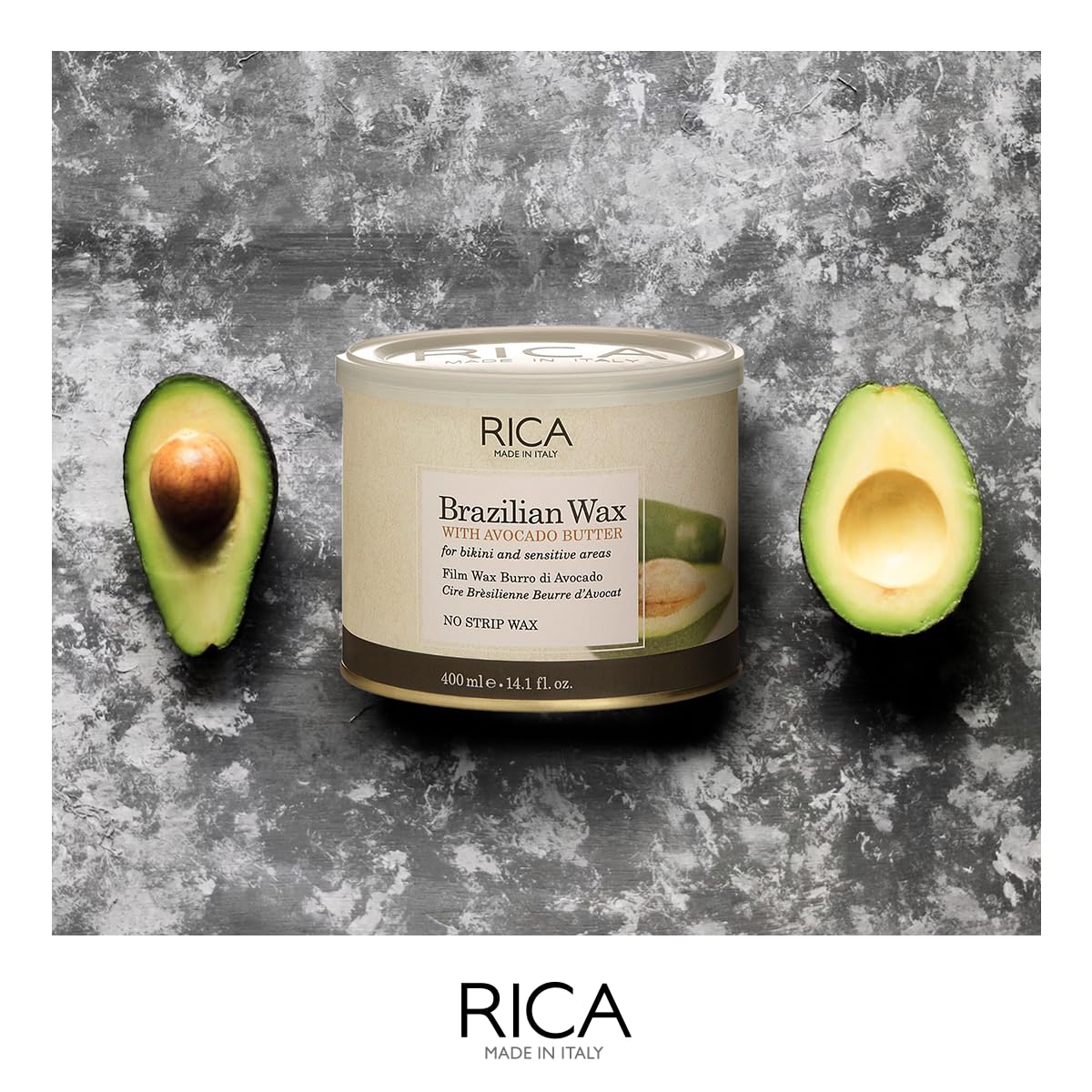 Rica Brazilian Wax with Avocado Butter (400ml) by Rica Beauty and Personal Care Rica