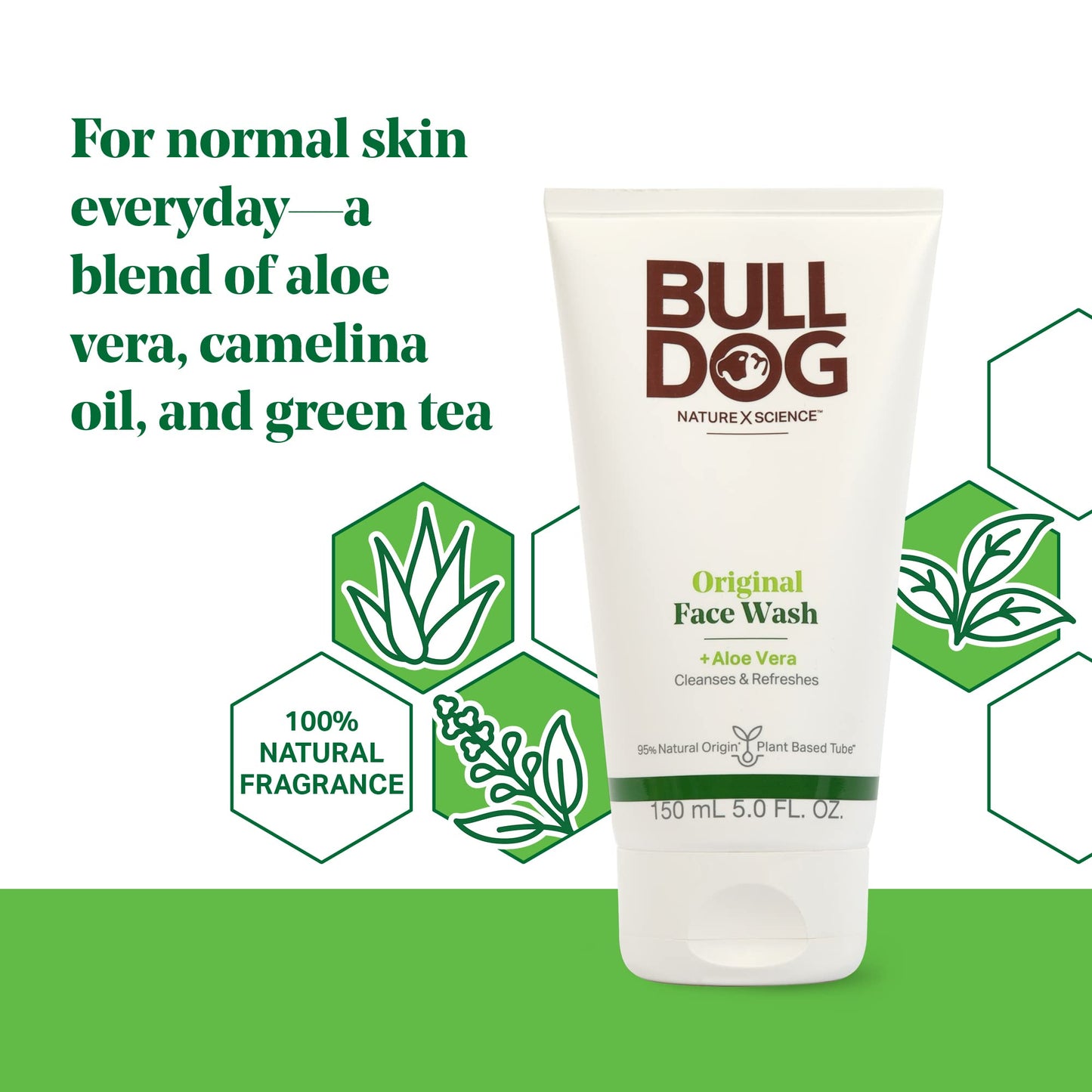 Bulldog Mens Skincare and Grooming Original Face Wash, 5 Ounce - Pack of 2 Beauty & Personal Care Bulldog Skincare for Men