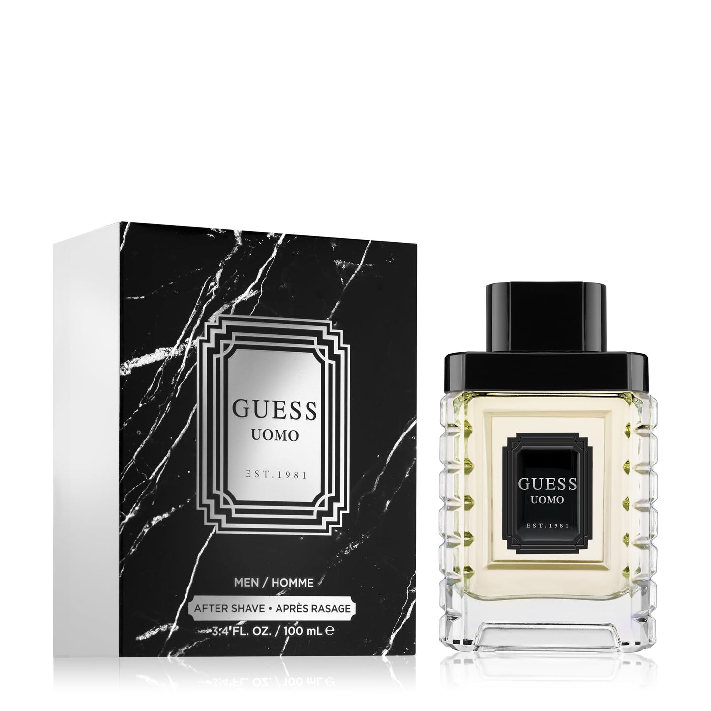GUESS Uomo After Shave For Men, 3.4 Fl. Oz., Fresh & Elegant Fragrance Beauty & Personal Care GUESS