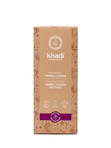 khadi SENNA/CASSIA Natural Hair Color - This colorless intensive care provides shine, volume, and elasticity - Plant hair color 100% herbal & natural Beauty & Personal Care Khadi Natural