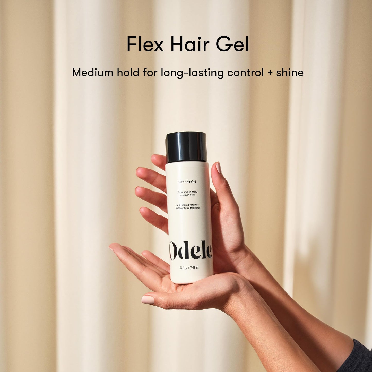 Odele Flex Hair Gel, Flexible Hold Styling Gel with Plant Proteins for All Hair Types + Textures, 8 Fl Oz Beauty & Personal Care Odele