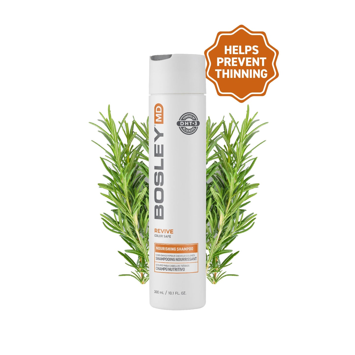 BosRevive Nourishing Shampoo for Noticeably Thinning Hair (Color Safe) - DHT Blocker, Sulfate-Free, Vegan Formula with Biotin, Saw Palmetto & Rosemary Beauty & Personal Care BosleyMD