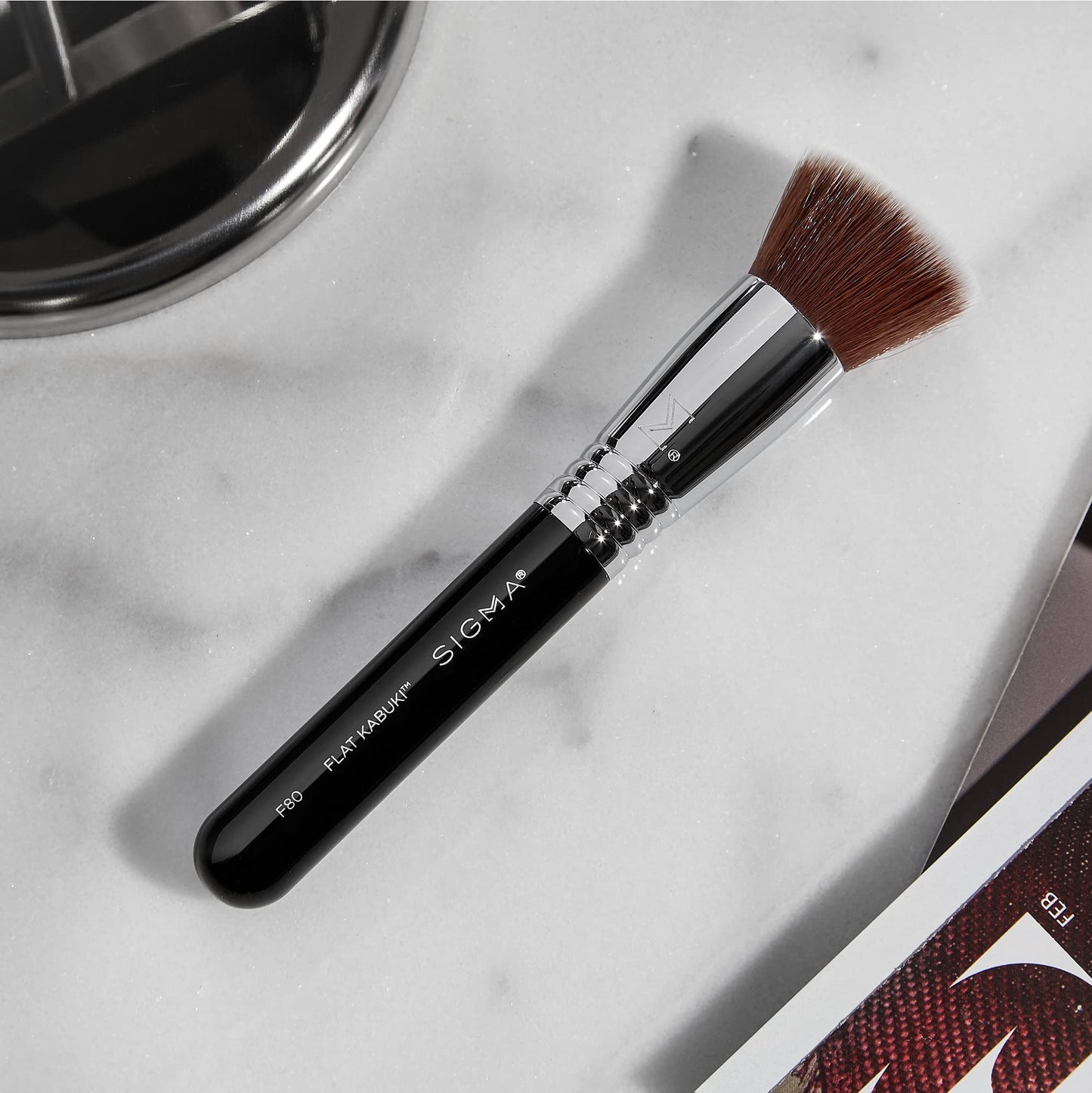 Sigma Beauty F85 Airbrush Kabuki Brush (F80 Flat Kabuki Brush) Beauty & Personal Care Sigma Beauty