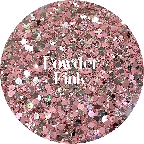 Pink Polyester Glitter | Craft Glitter | Glitter for Arts & Crafts | Tumblers | Cosmetics | Nails | Epoxy Resin Art | Slime | DIY | Body Glitter | 1 Beauty & Personal Care Glitter Heart Co.