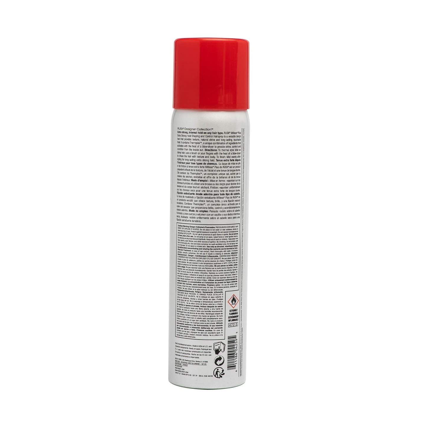 RUSK W8less Plus Extra Strong Hairspray 8.8 Fl Oz Beauty & Personal Care RUSK