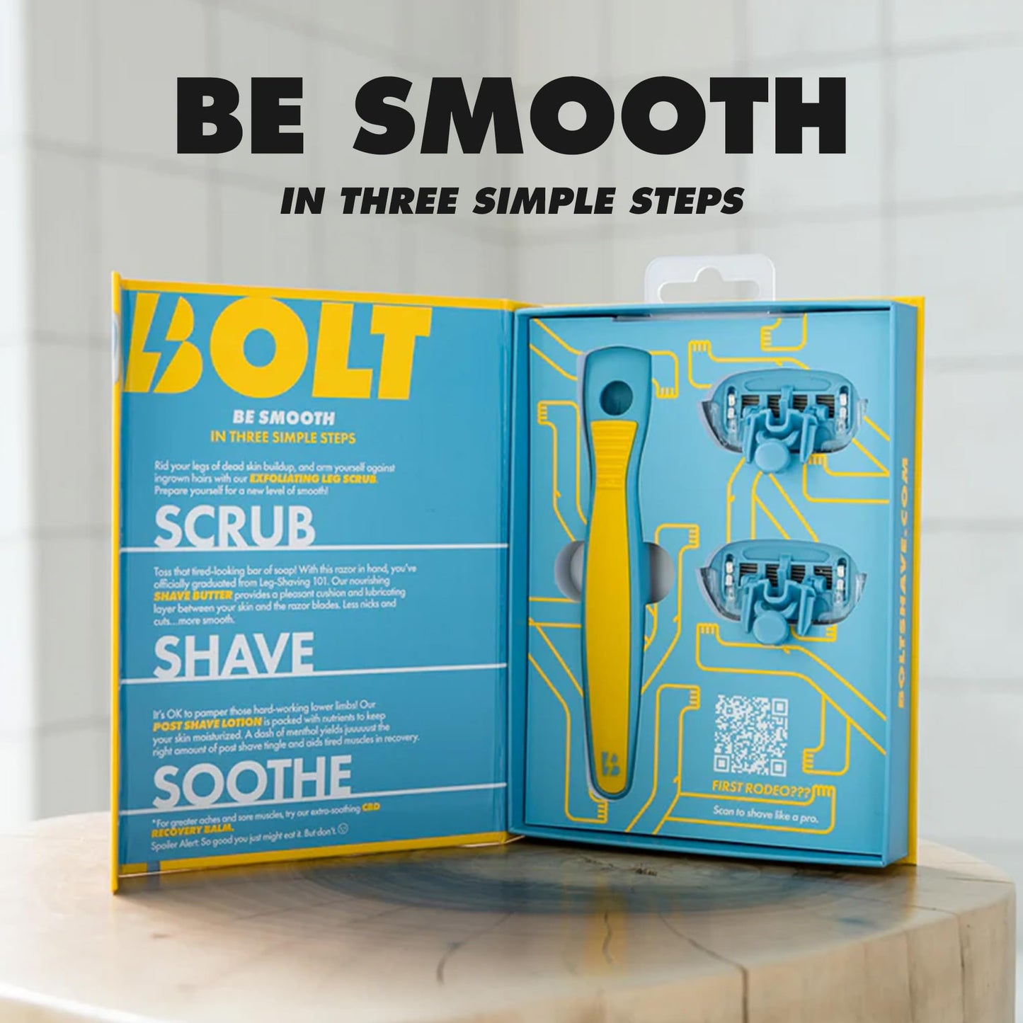 Bolt Skin + Shave Performance Razor for Men’s Leg, Head, Chest & Arm Shaving - Ergonomic Zinc Alloy Handle, 5-Blade Cartridge with Aloe & Vitamin E Beauty and Personal Care BOLT SKIN + SHAVE