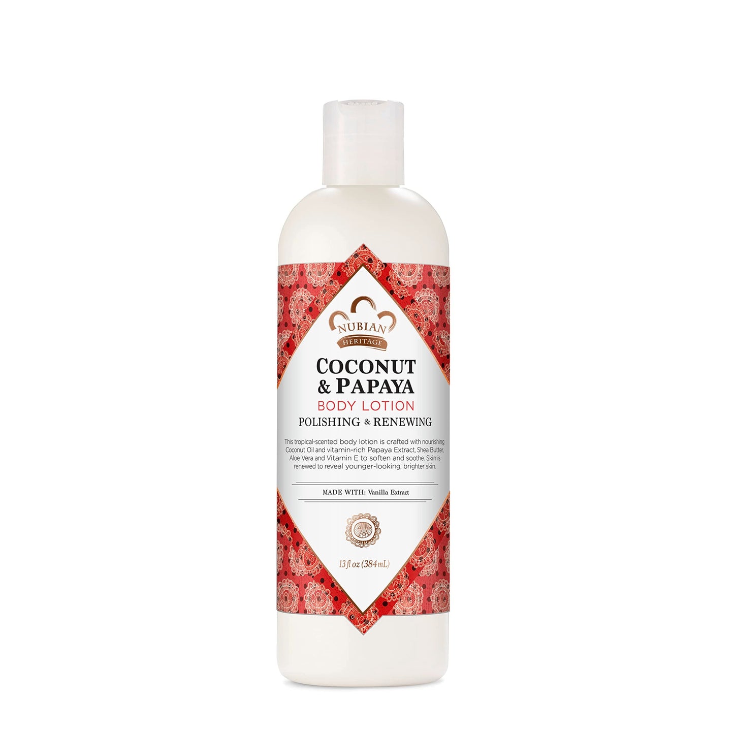 Nubian Heritage Body Lotion Coconut and Papaya For Dry Skin Paraben Free, 13 oz Beauty & Personal Care Nubian Heritage