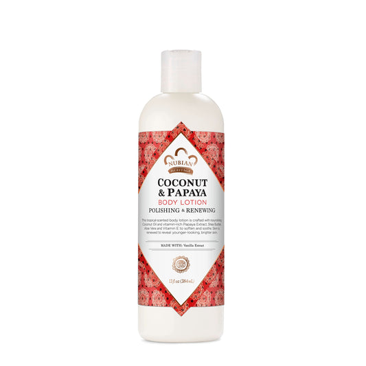 Nubian Heritage Body Lotion Coconut and Papaya For Dry Skin Paraben Free, 13 oz Beauty & Personal Care Nubian Heritage