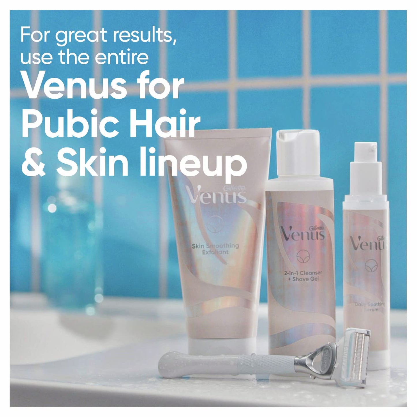 Gillette Venus Intimate Grooming Daily Soothing Serum Reduce Ingrown Hair for Pubic Hair and Skin, Bikini Post Shave Serum Beauty and Personal Care Gillette Venus