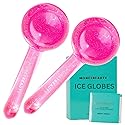 MonétBeauty Ice Globes for Face, Freezer Safe and Highly Effective Facial Globes for Daily Beauty Routines, Face Roller to Tighten Skin, Reduce Beauty & Personal Care MonétBeauty