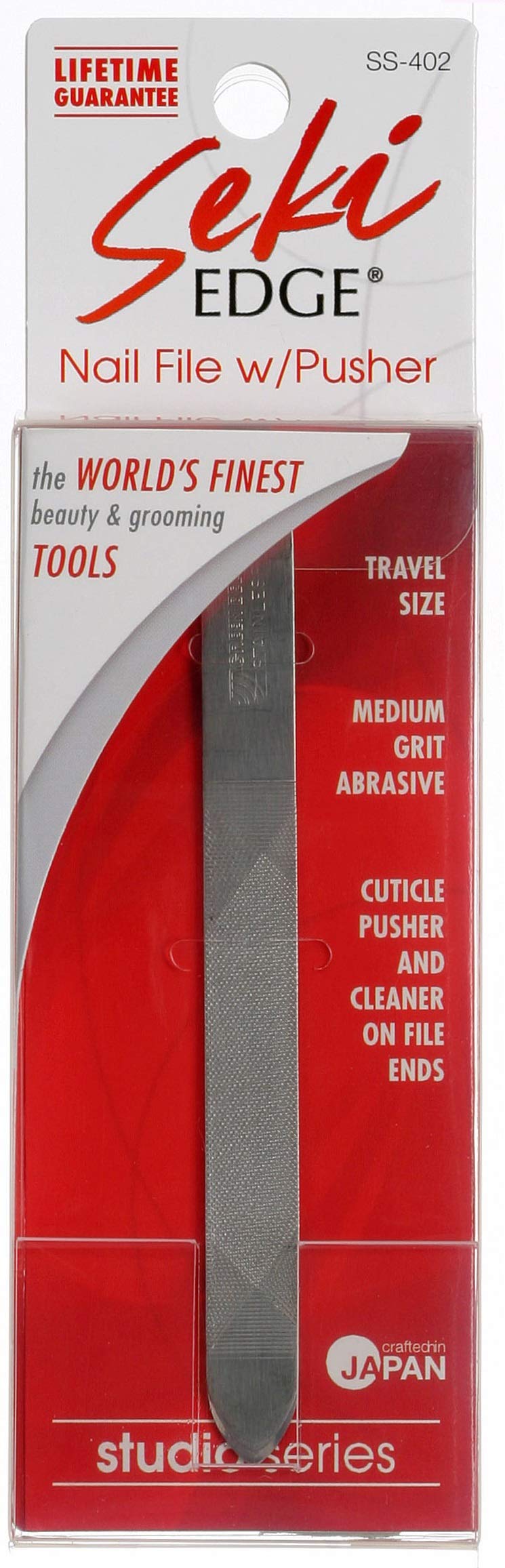 SEKI EDGE SS-402- Nail File with Pusher Beauty & Personal Care Seki EDGE