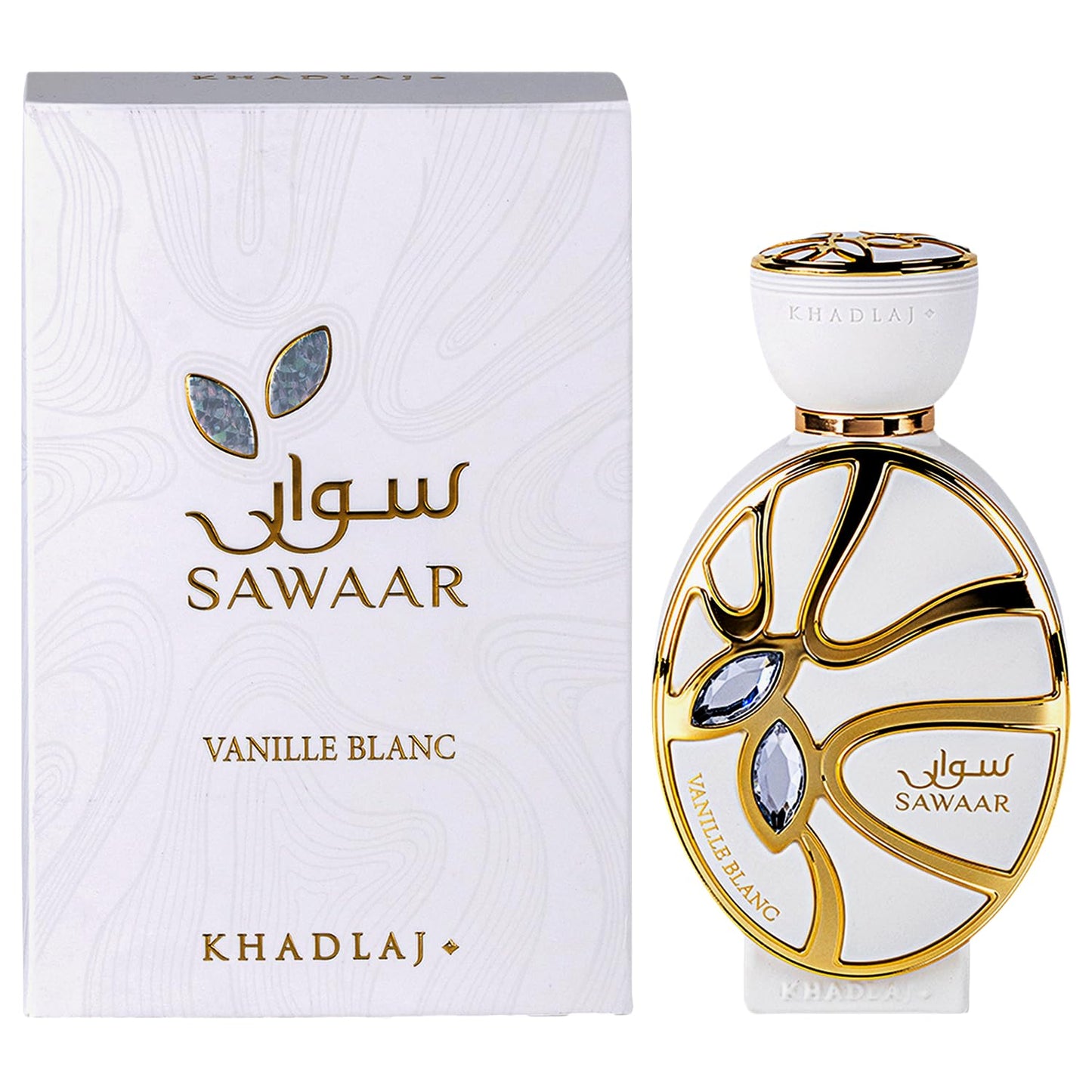 Khadlaj Sawaar Vanille Blanc - Vanilla, Sweet, Woody - Extrait de Parfum Long-Lasting Fragrance for Everyone, 3.4 Ounce / 100 ml Beauty and Personal Care KHADLAJ PERFUMES