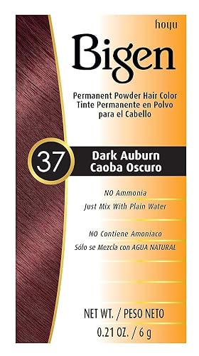 Bigen Powder Hair Color #37 Dark Auburn 0.21 Ounce (6ml) (3 Pack) Beauty & Personal Care Bigen