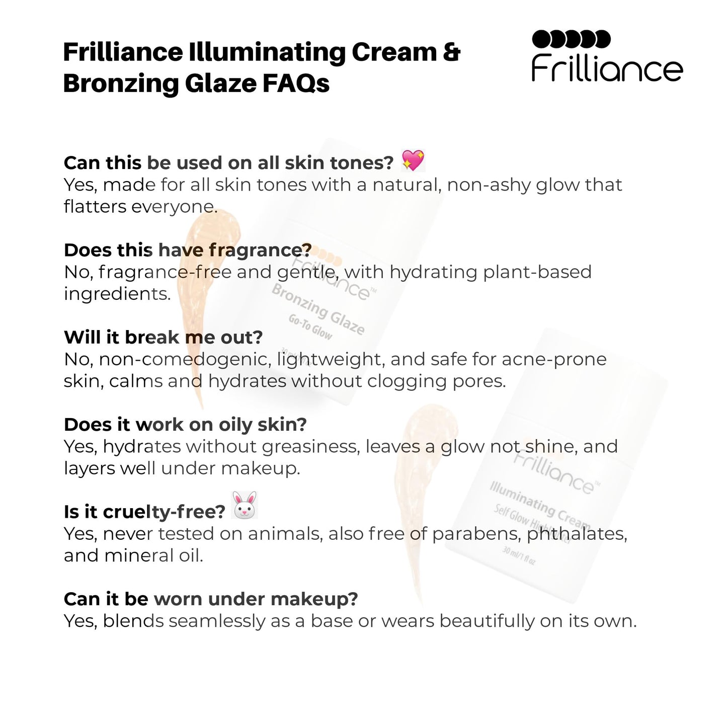 Frilliance Hydrating Go-To Glow, Bronzing Glaze Drops, Cruelty-Free Hypoallergenic for Teens of All Skin Types, 30 ml / 1 fl oz Beauty & Personal Care Frilliance
