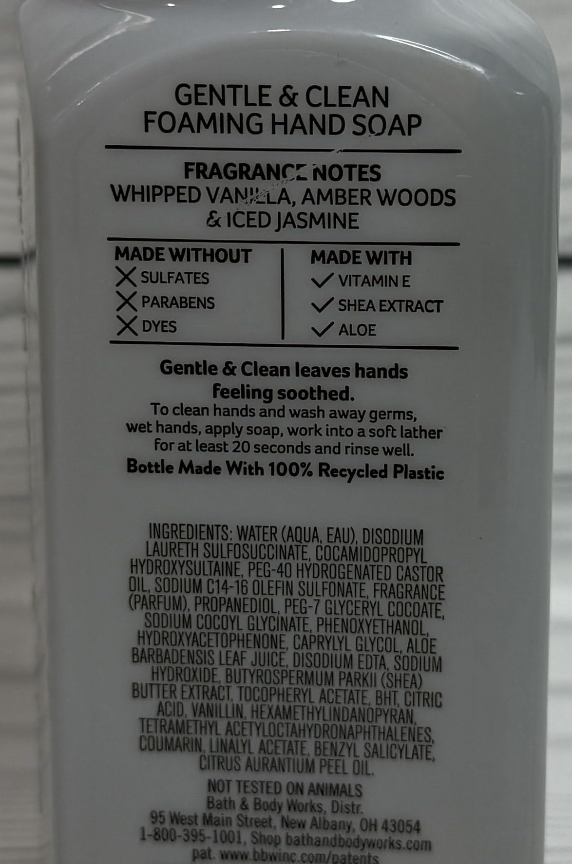 Bath and Body Works Vanilla Icicles Gentle & Clean Foaming Hand Soap Pack of 3 Beauty & Personal Care Bath & Body Works