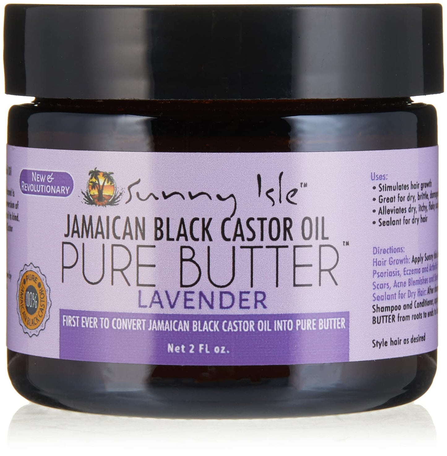 Sunny Isle Lavender Jamaican Black Castor Oil Pure Butter 2oz Beauty & Personal Care Sunny Isle