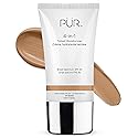 PÜR MINERALS 4-in-1 Tinted Moisturizer with SPF 20 - Hydrating Skin Tint Face Moisturizer, Primer & Foundation with Shea Butter, Aloe Vera & Vitamin Beauty & Personal Care PÜR MINERALS