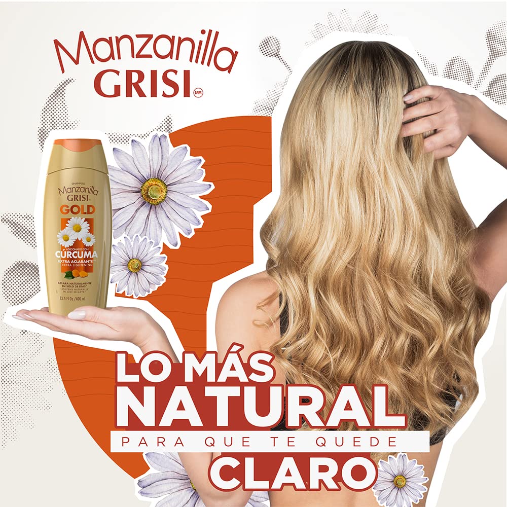 Manzanilla GRISI Chamomile Lightening Shampoo NutricomplexQ10 (13.5oz) Beauty & Personal Care Grisi