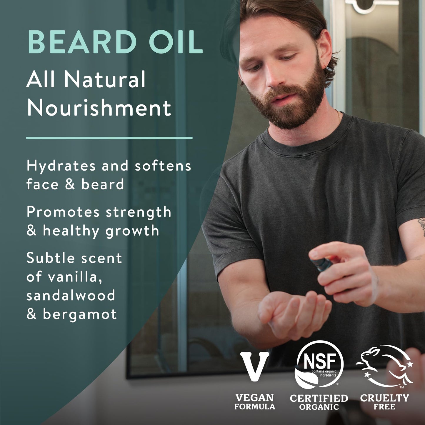 Badger Beard Oil, Babassu & Jojoba, Certified Organic, Premium Beard Conditioner, Beard Oil for Dry Skin, Beard Oil for Long Beards, Facial Hair Oil Beauty and Personal Care Badger