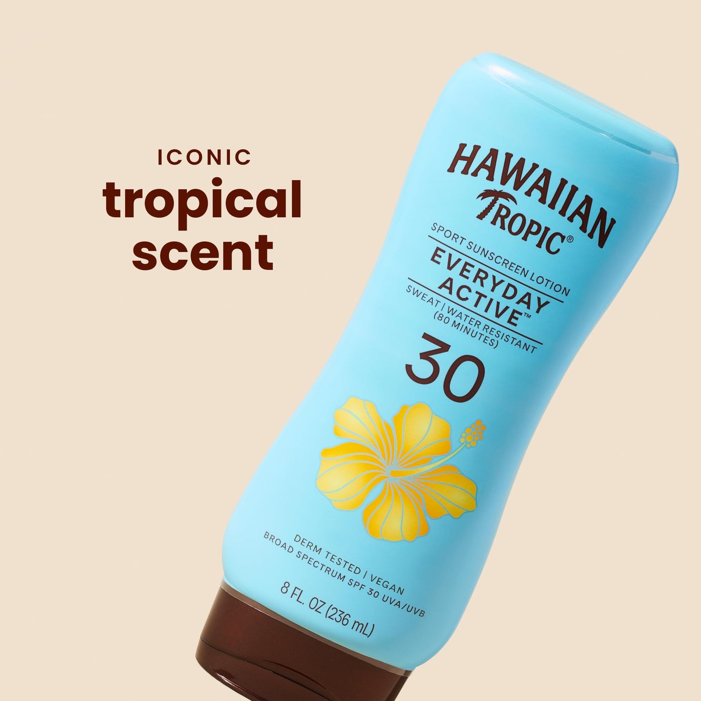 Hawaiian Tropic Island Sport Sunscreen Lotion, Ultra Light, High Performance Protection, SPF 30, Coconut, 8 Oz Beauty & Personal Care Hawaiian Tropic