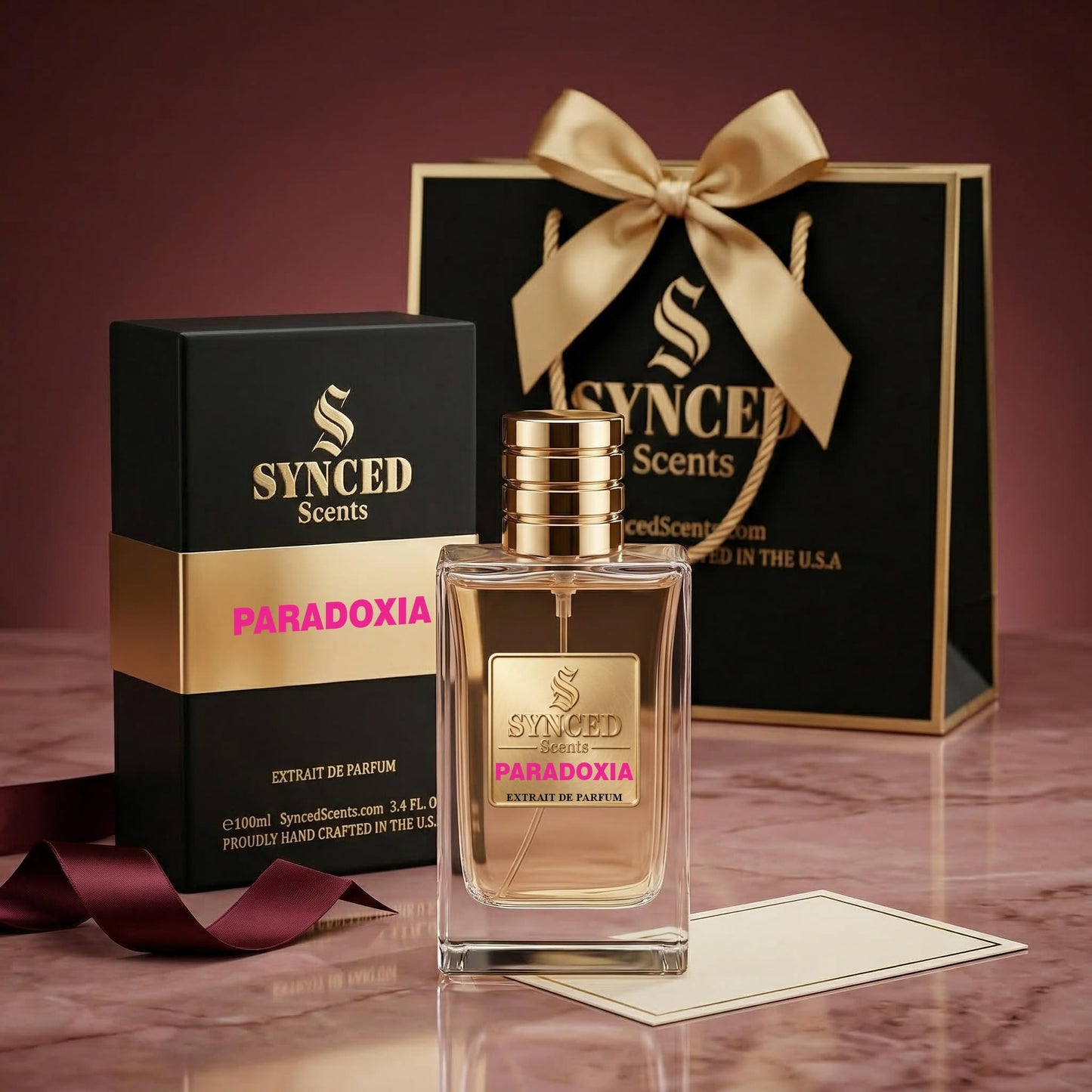 SYNCED Scents PARADOXIA Inspired by Paradoxe Perfume for Women - Long Lasting Floral Amber Fragrance - Intense Modern Feminine Pear Neroli Jasmine Beauty & Personal Care SYNCED Scents
