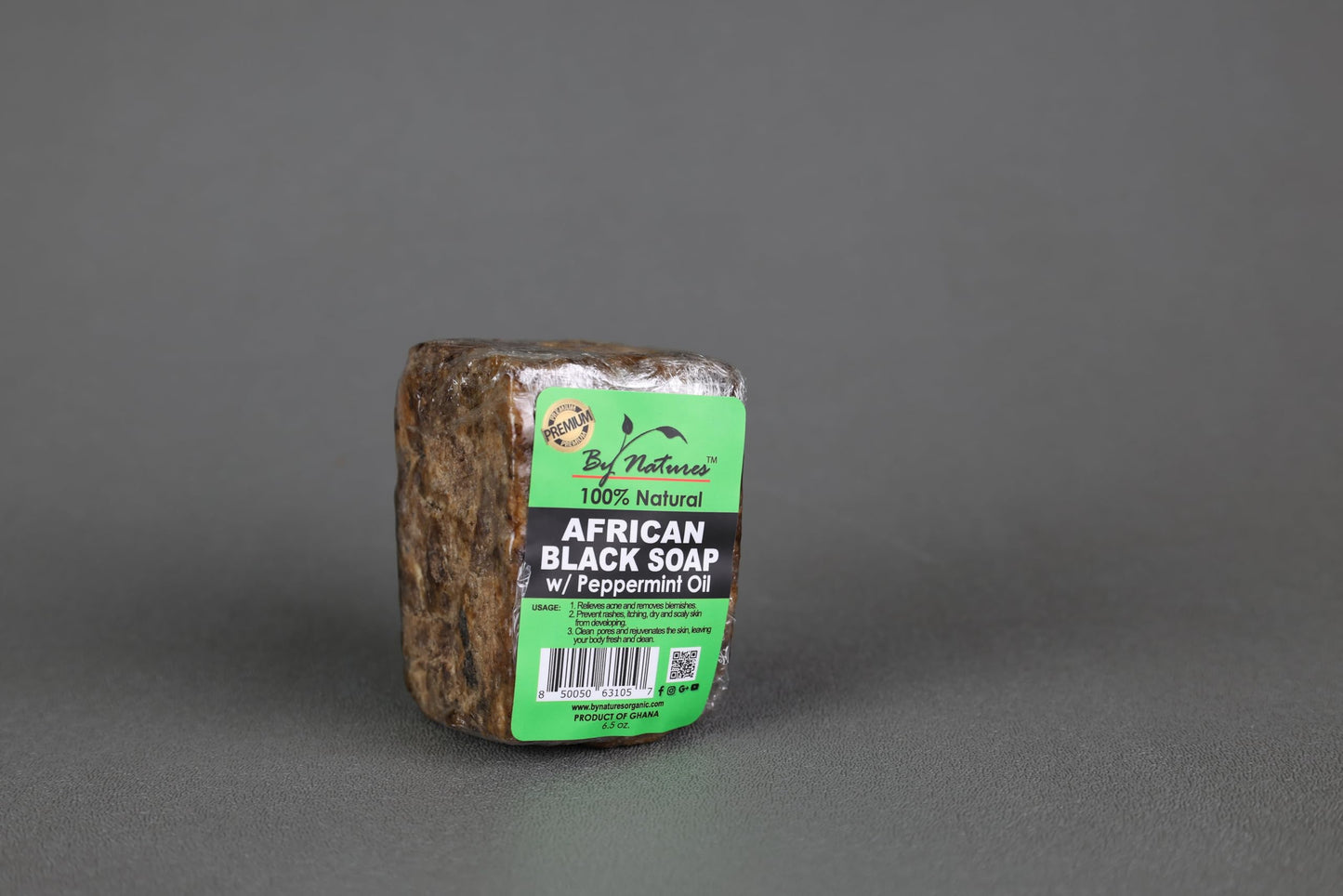 By Natures African Black Soap Peppermint Oil 6 Oz (Pack of 1) Beauty & Personal Care By Natures
