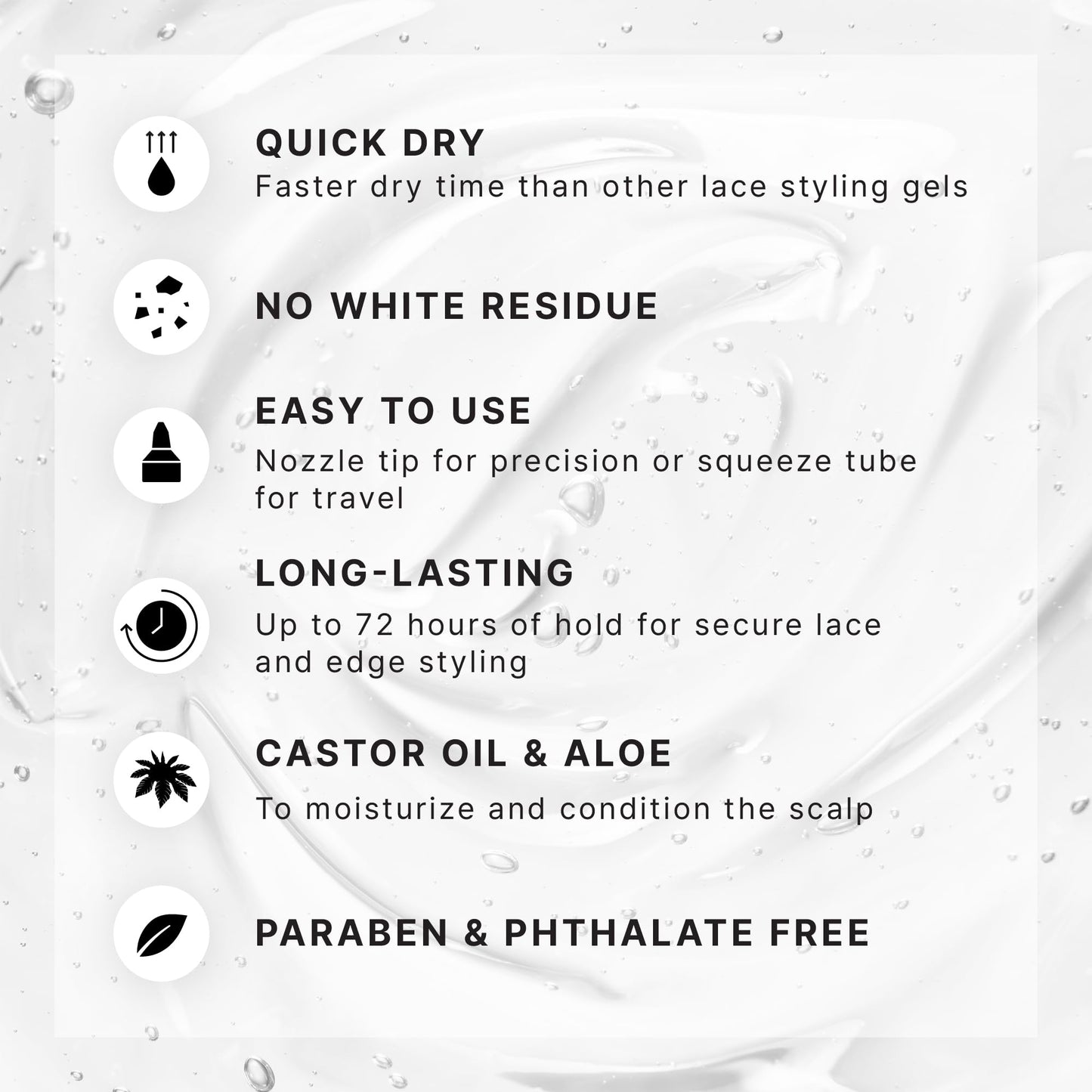 Red by Kiss Styler Fixer Lace Holding Gel, Long Lasting 72-Hr Wear, Quick-Dry Formula for Seamless Lace Application, Scalp Protection & Conditioning Beauty & Personal Care Red by Kiss