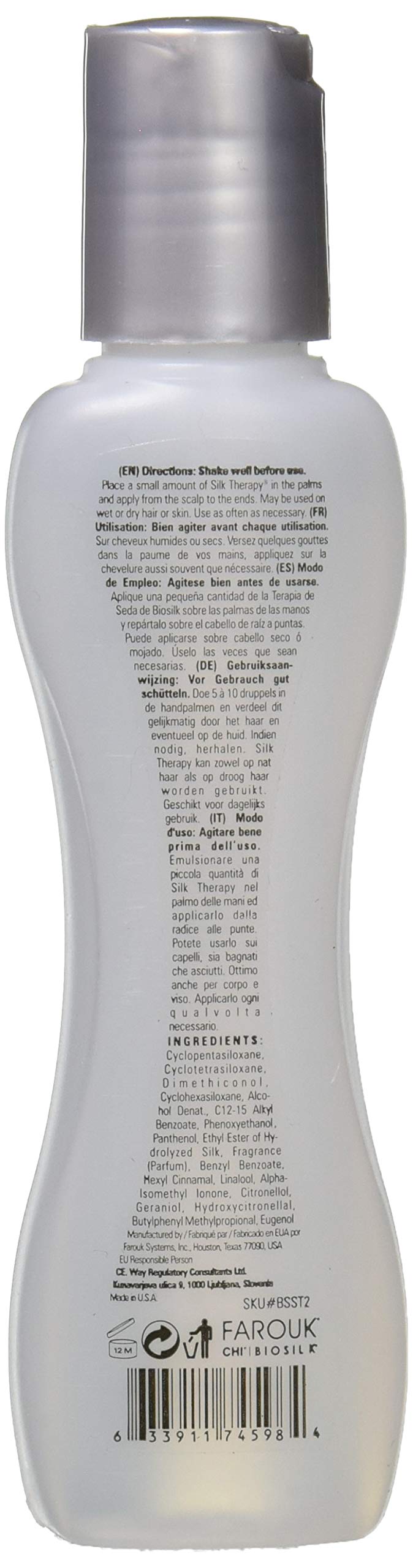 BioSilk Silk Therapy, 2.26 Oz (Pack Of 2)