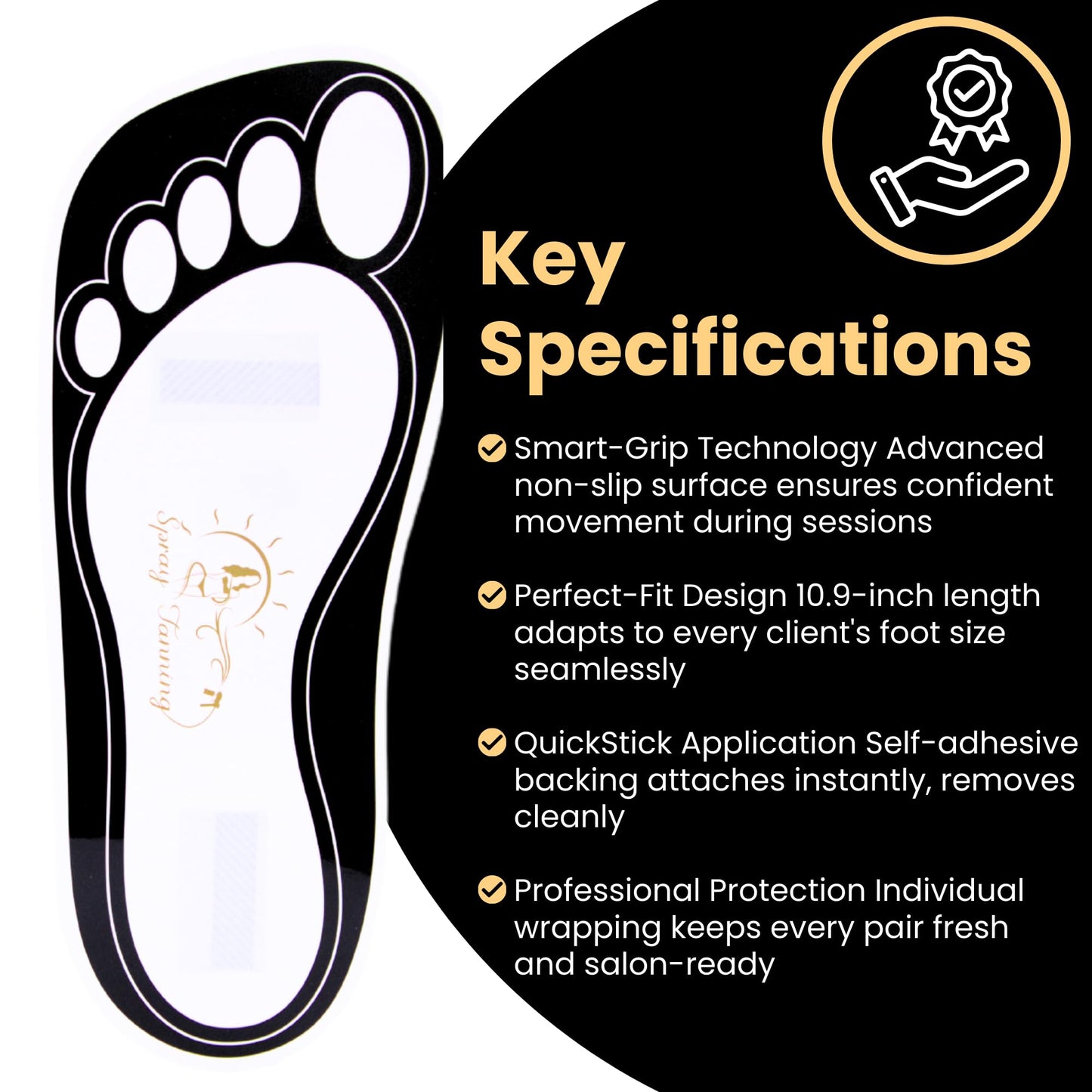 120 Pairs(240 Feets) Disposable Black Tanning Feet Pads Sunless Airbrush Spray Tent Protect Foot Shaped Spray Tan Sandals Beauty & Personal Care HeeStar