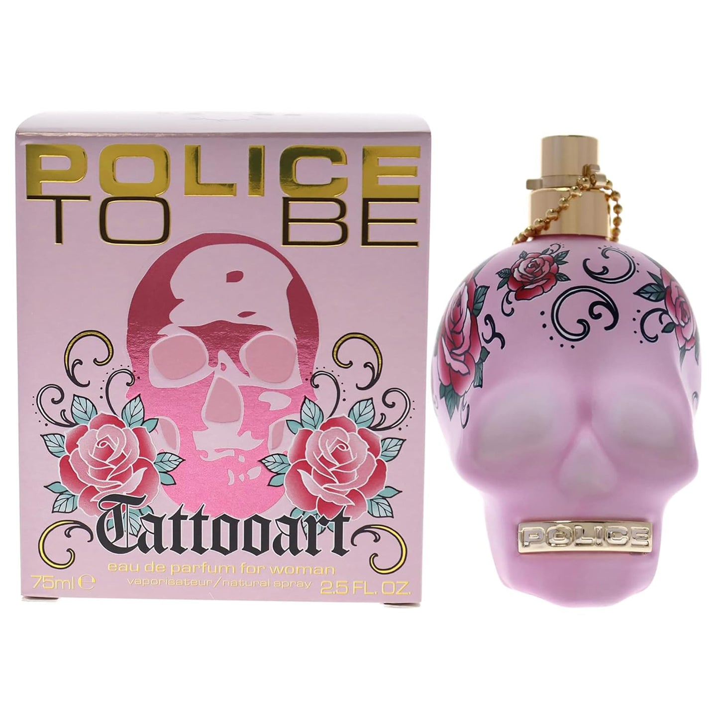 POLICE To Be Tattooart For Woman - Fragrance For Women - Floral Fruity Gourmand Scent - Creamy Sandalwood And A Powdery-Sweet Marshmallow Accord Beauty & Personal Care Police