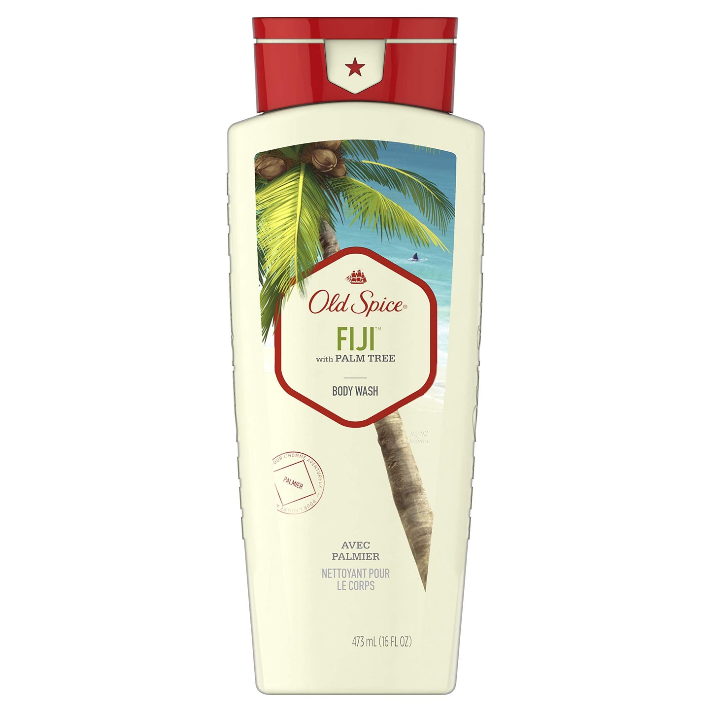 Old Spice, Fiji With Palm Tree Body Wash, 16 Fl Oz Beauty & Personal Care Old Spice
