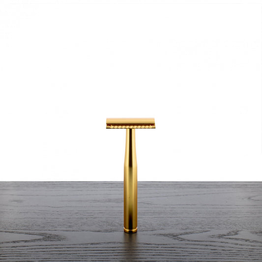 Yaqi Midas 3-piece Matte Gold Double Edge Safety Razor Beauty and Personal Care West Coast Shaving