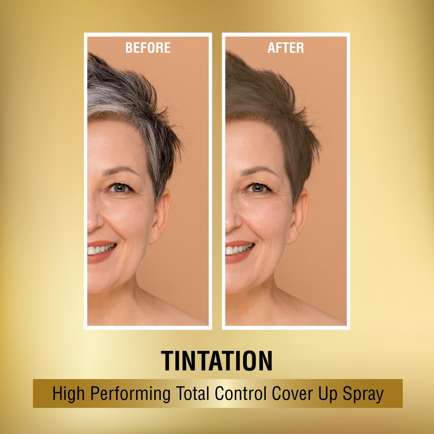 Red by Kiss Tintation Temporary Hair Color Spray, Instant Gray Root Touch Up Coverage, Water-Resistant & Smudge-Proof, Easy Wash Out, Barber Beauty & Personal Care Red by Kiss