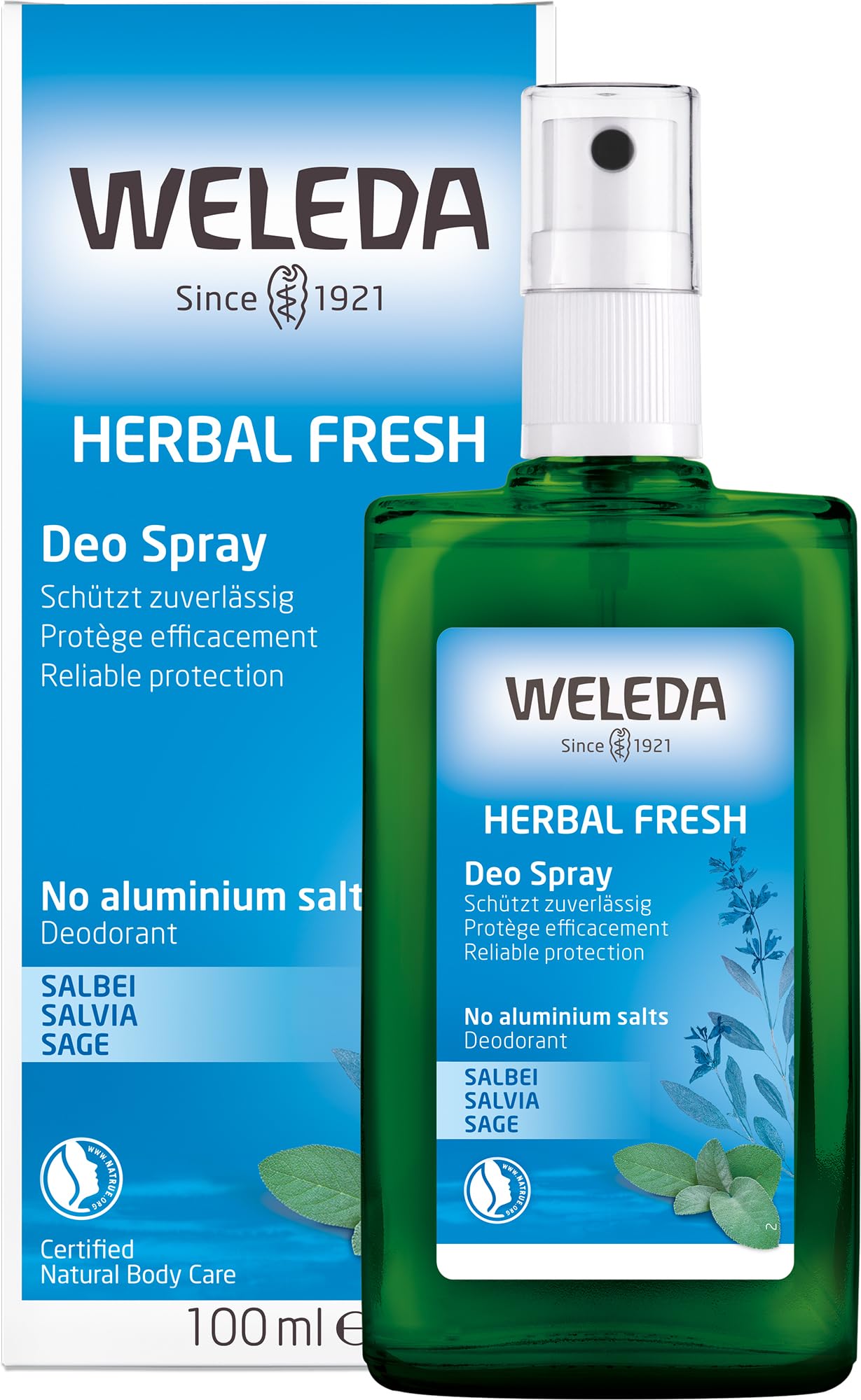 Weleda Deodorant Spray, Sage - 3.4 Ounce, (Pack of 2) Beauty and Personal Care Weleda