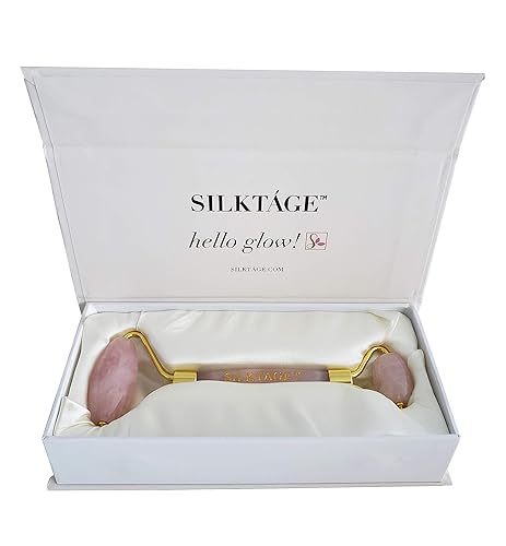 SILKTA?GE ROSE QUARTZ FACIAL ROLLER Beauty & Personal Care SILKTA?GE