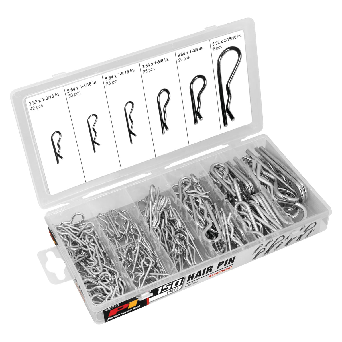 Performance Tool W5210 150-Piece Hair Pin Assortment Kit