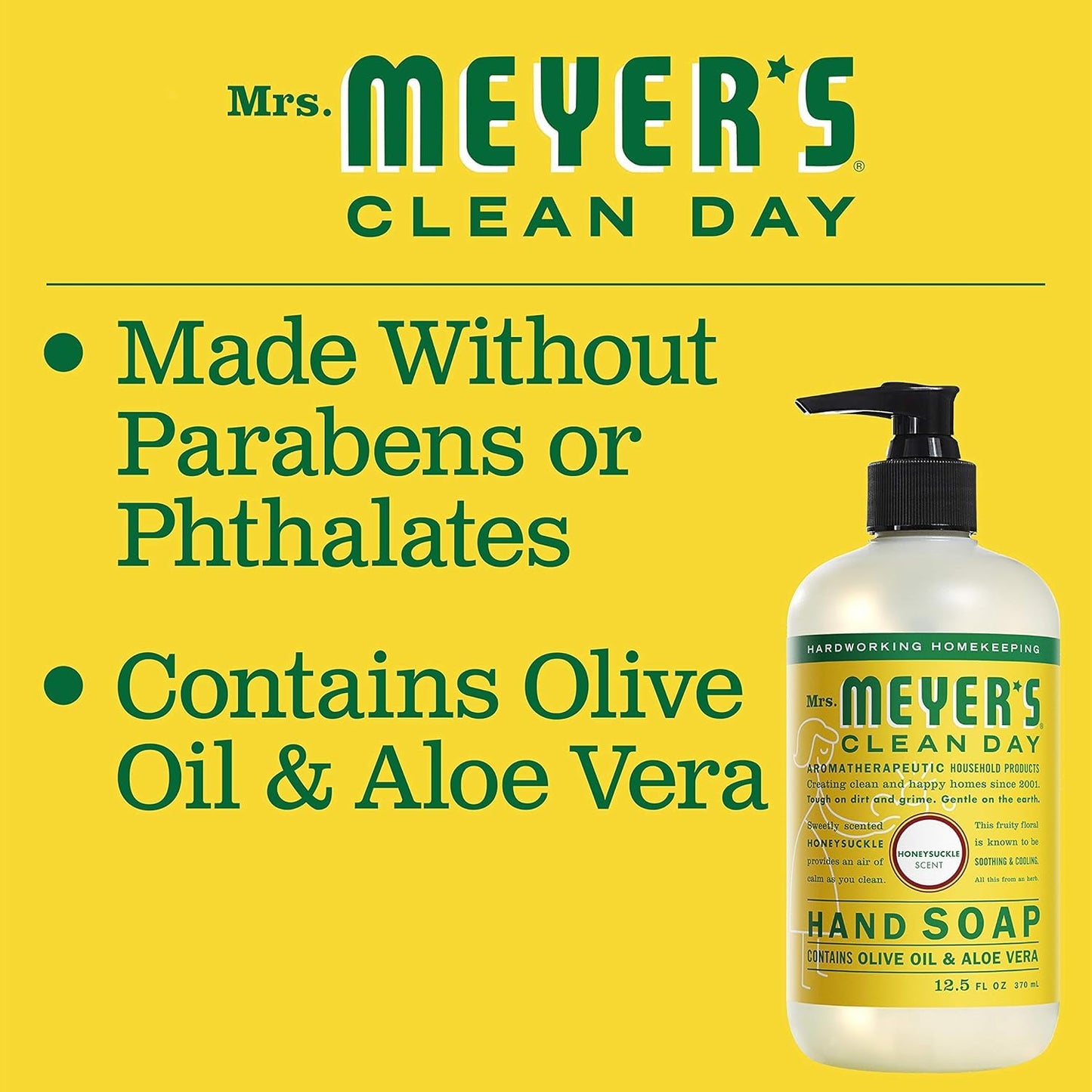 MRS. MEYER'S CLEAN DAY Liquid Hand Soap Honeysuckle 12.5 OZ Beauty & Personal Care Mrs. MEYER'S