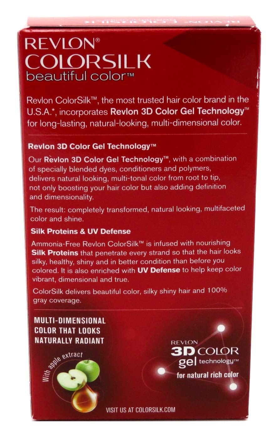 Colorsilk Permanent Hair Color, Medium Auburn (42/4R) Beauty & Personal Care REVLON