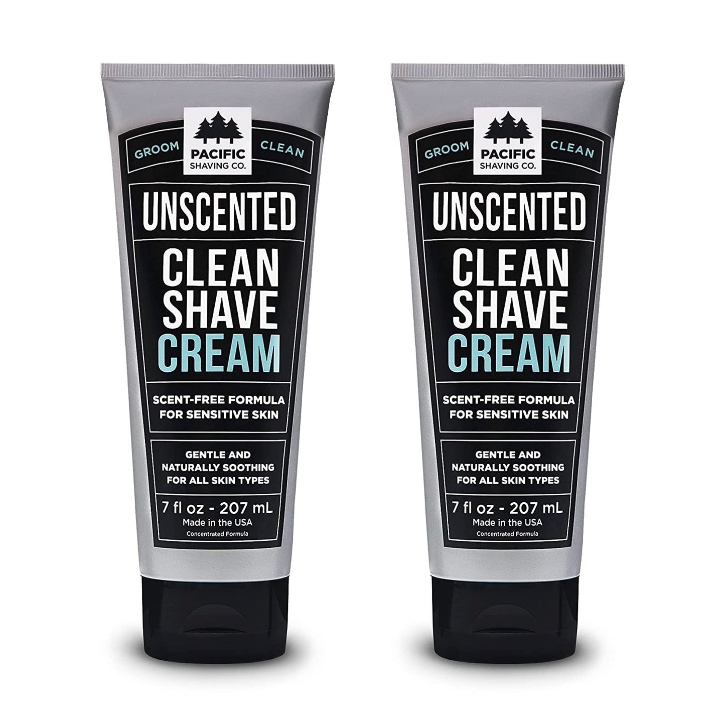 Pacific Shaving Company Clean Shaving Cream - Shea Butter + Vitamin E Shave Cream for Hydrated Sensitive Skin - Clean Formula for a Smooth Beauty & Personal Care Pacific Shaving Company