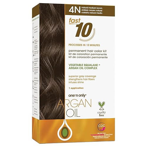 One 'N Only Fast 10 Permanent Hair Color Kit - Hair Dye for Women with Argan Oil to Maintain Moisture Balance - Advanced Micro-Pigments for Natural Beauty & Personal Care One 'N Only