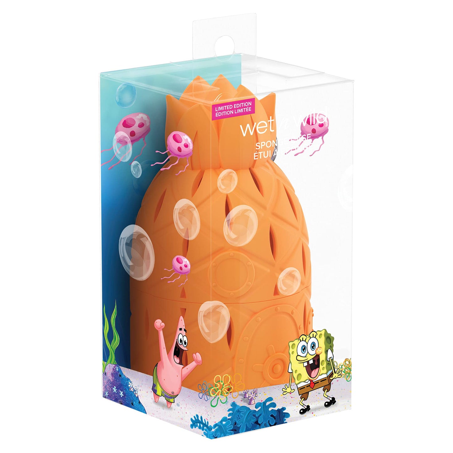 wet n wild House Sponge Case Bob Squarepants Makeup Tools Travel (1114229), Pineapple Beauty & Personal Care wet n wild