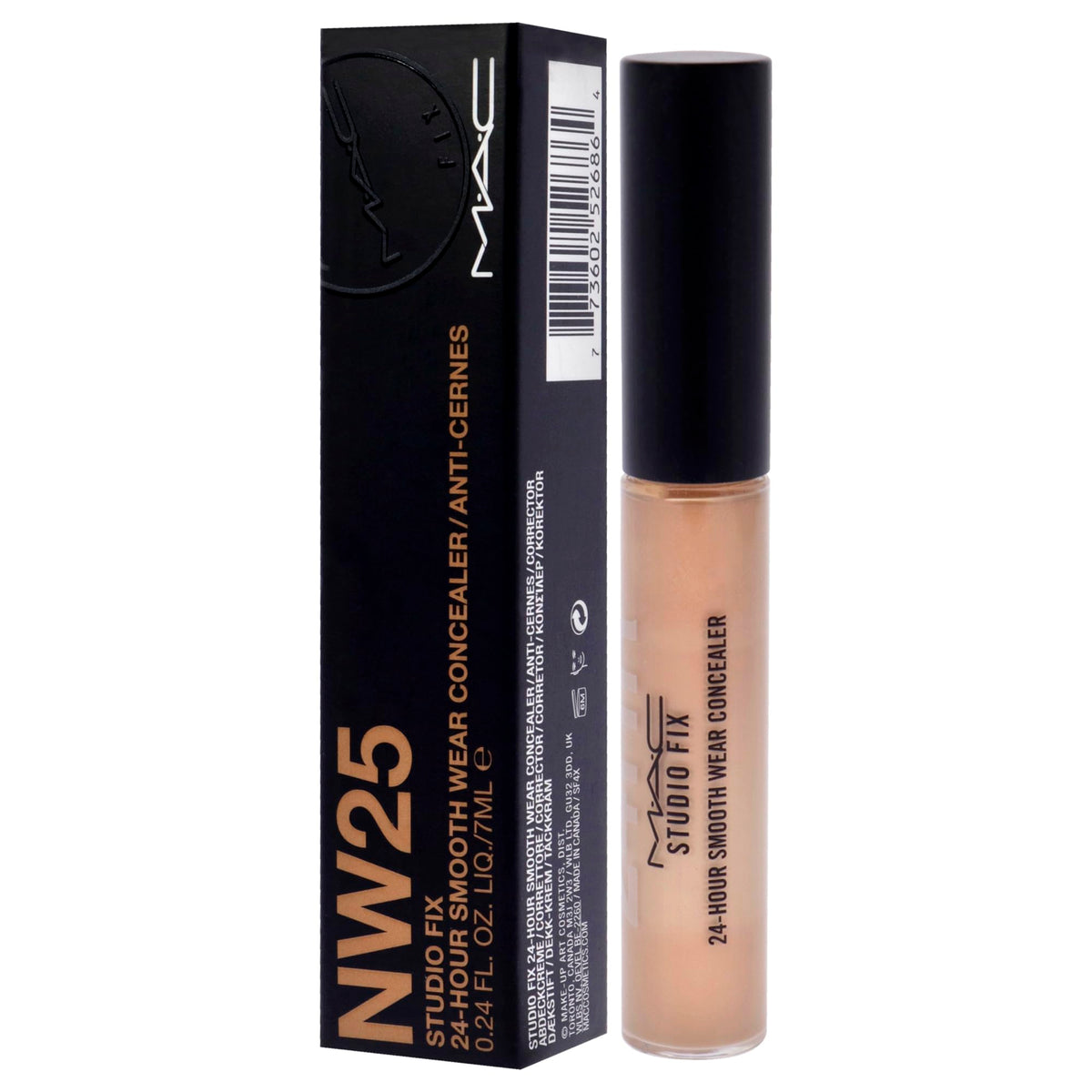 Studio Fix 24 Hour Smooth Wear Concealer - NW25 by MAC for Women - 0.24 oz Concealer Beauty & Personal Care MAC