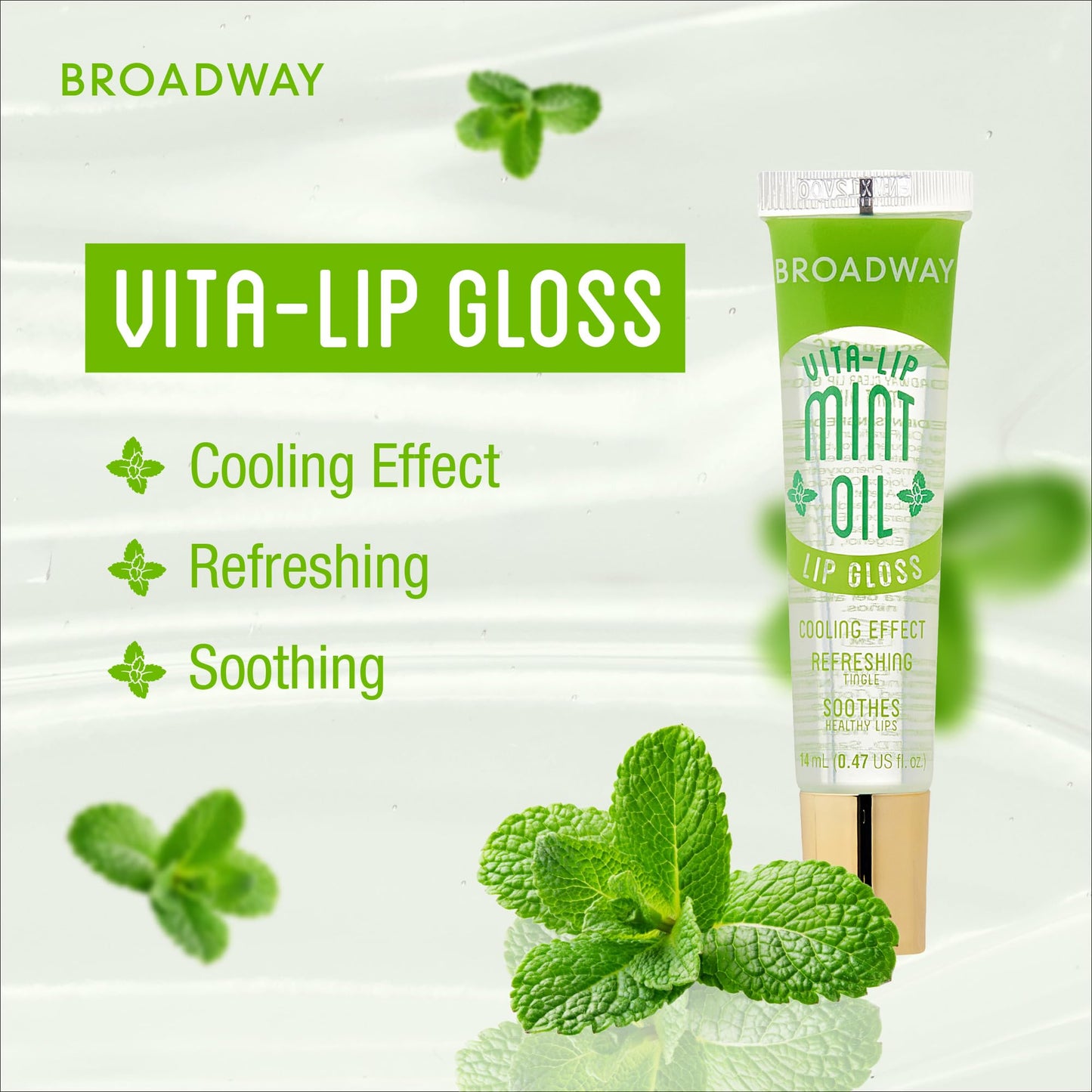 Ruby Kisses Broadway Vita-Lip Clear Lip Gloss (Mint Oil 48 Pack), Ultra-Hydrating & Soothing Formula with Vitamin Oils, High-Shine Non-Sticky Finish Beauty & Personal Care Ruby Kisses