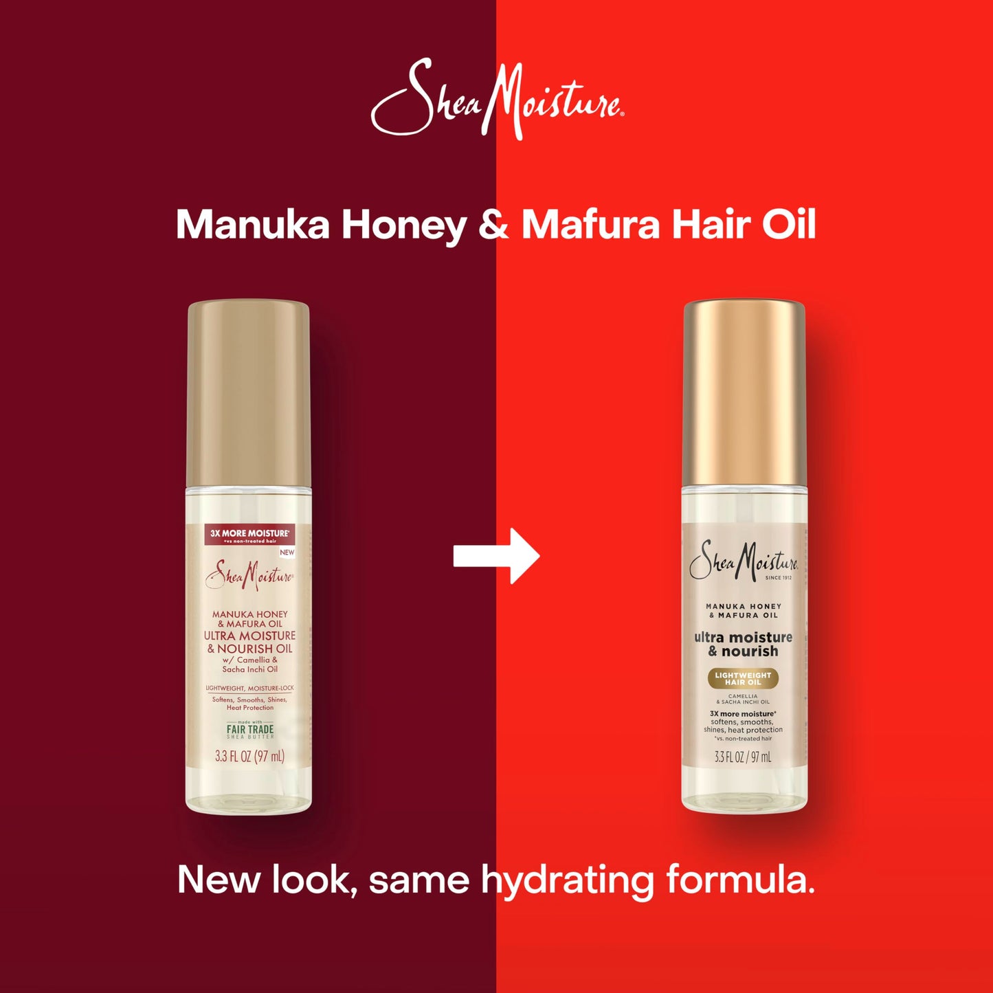 Shea Moisture Ultra Nourishing Manuka Honey & Mafura Oil Manuka Honey & Mafura Oil Instantly Hydrates And Smooths Hair 3.3 Fl Oz Beauty & Personal Care SheaMoisture