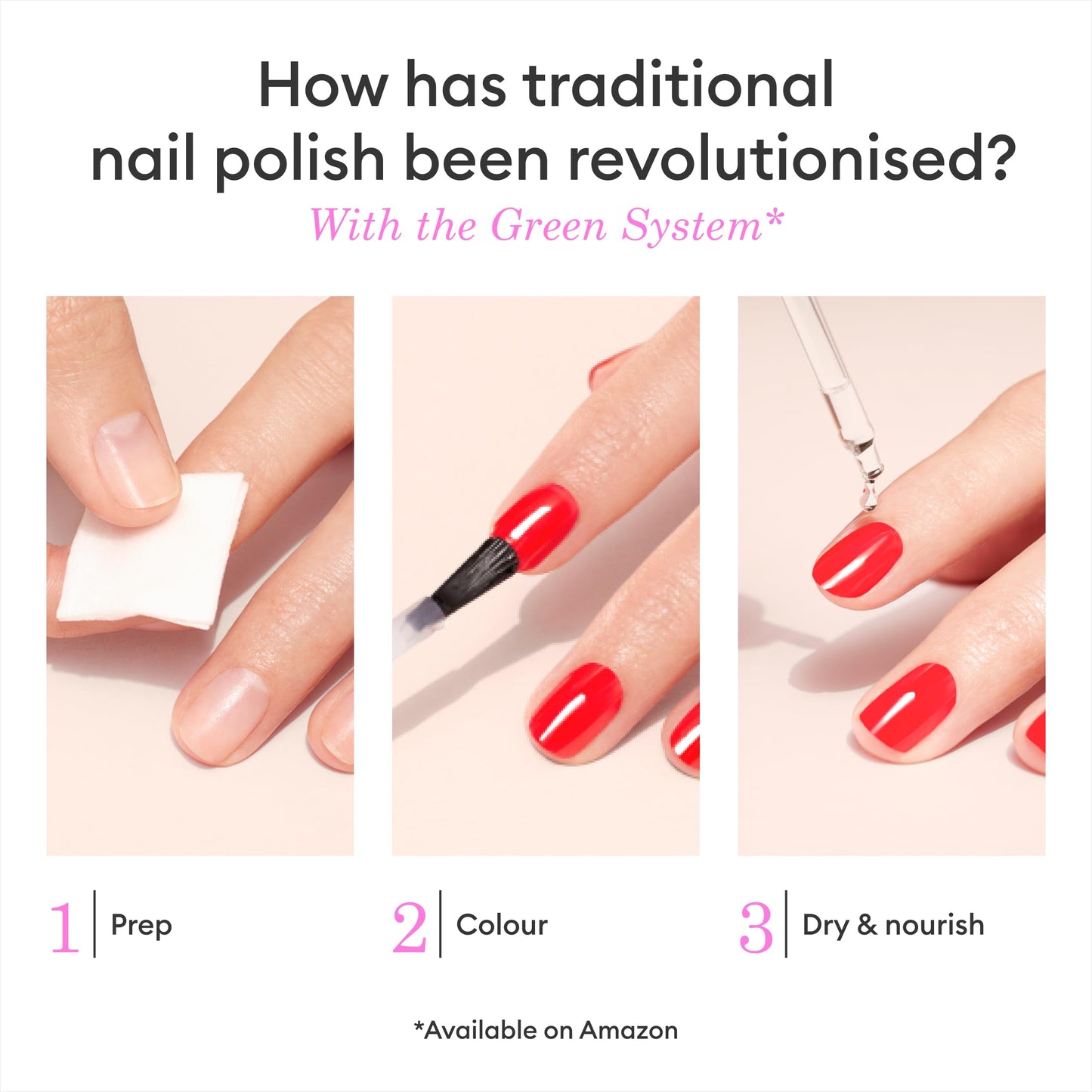 Manucurist Green Quick Dry Nail Polish Bois de Rose - Dusty Pink Nail Polish - 9-Free, Plant-Based and Vegan - Non Toxic - Natural Classic - Nails Beauty and Personal Care Manucurist