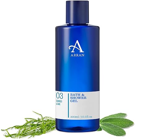 Arran Sense of Scotland Seaweed and Sage Bath and Shower Gel, 300 ml Beauty & Personal Care Arran Sense of Scotland