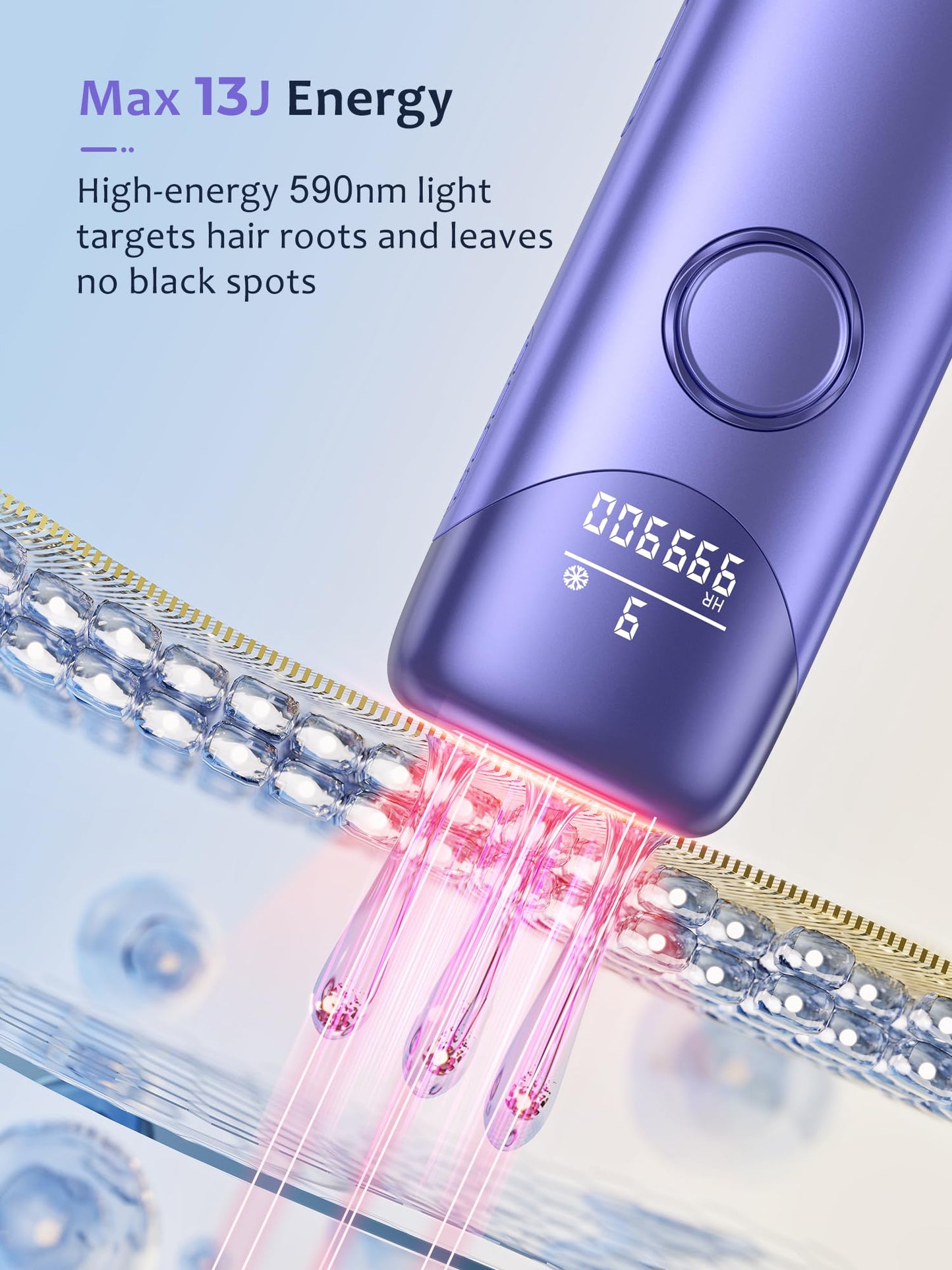 Laser Hair Removal Ubroo IPL Hair Removal Device with 5? Ice Cooling,Hand-held Hair Removal Device Laser Hair Removal for Women and Men,Reduce Hair Beauty and Personal Care Ubroo