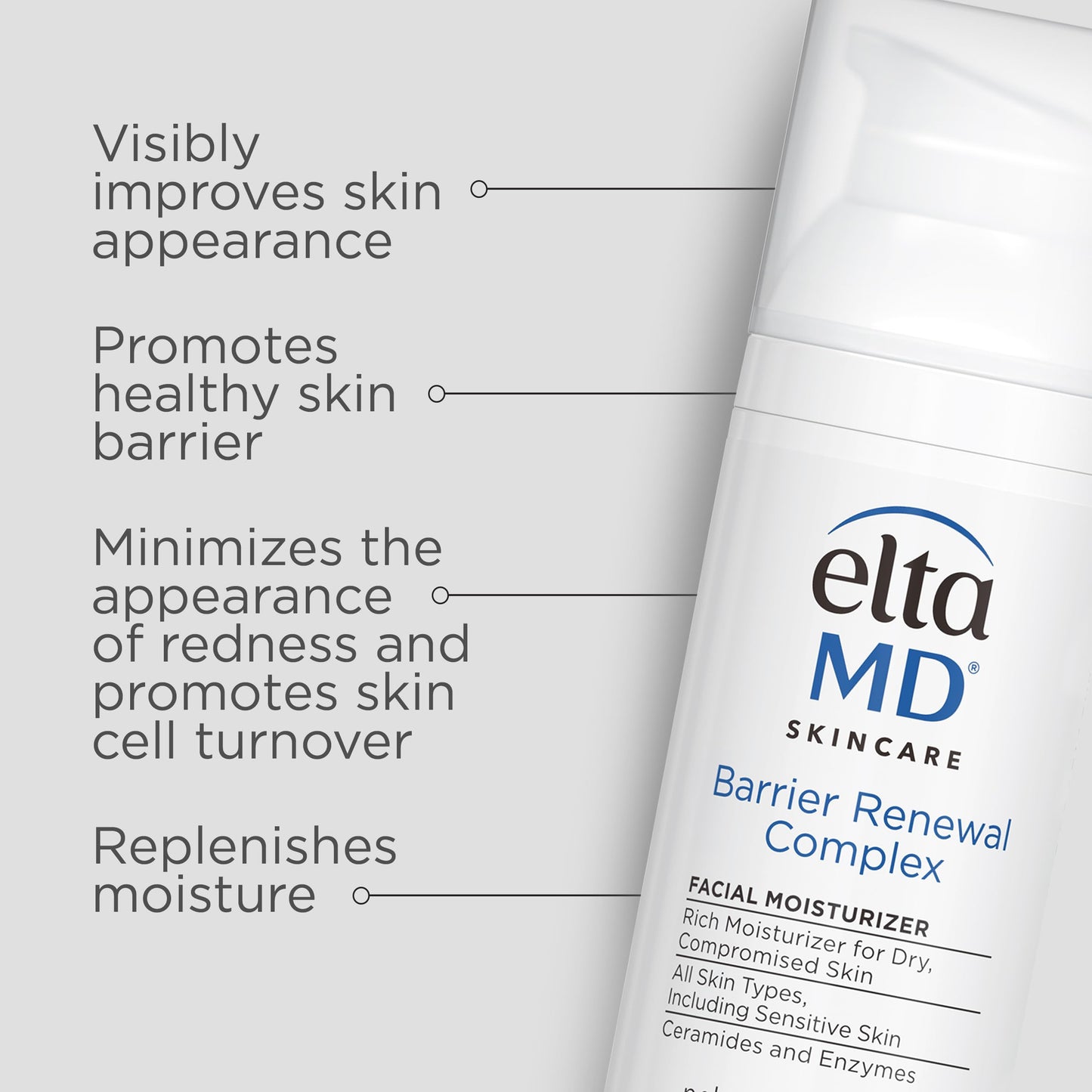 EltaMD Barrier Renewal Complex Face Moisturizer for Dry Skin, Sensitive Skin Moisturizer for Face, 1.7 oz Pump Beauty & Personal Care EltaMD
