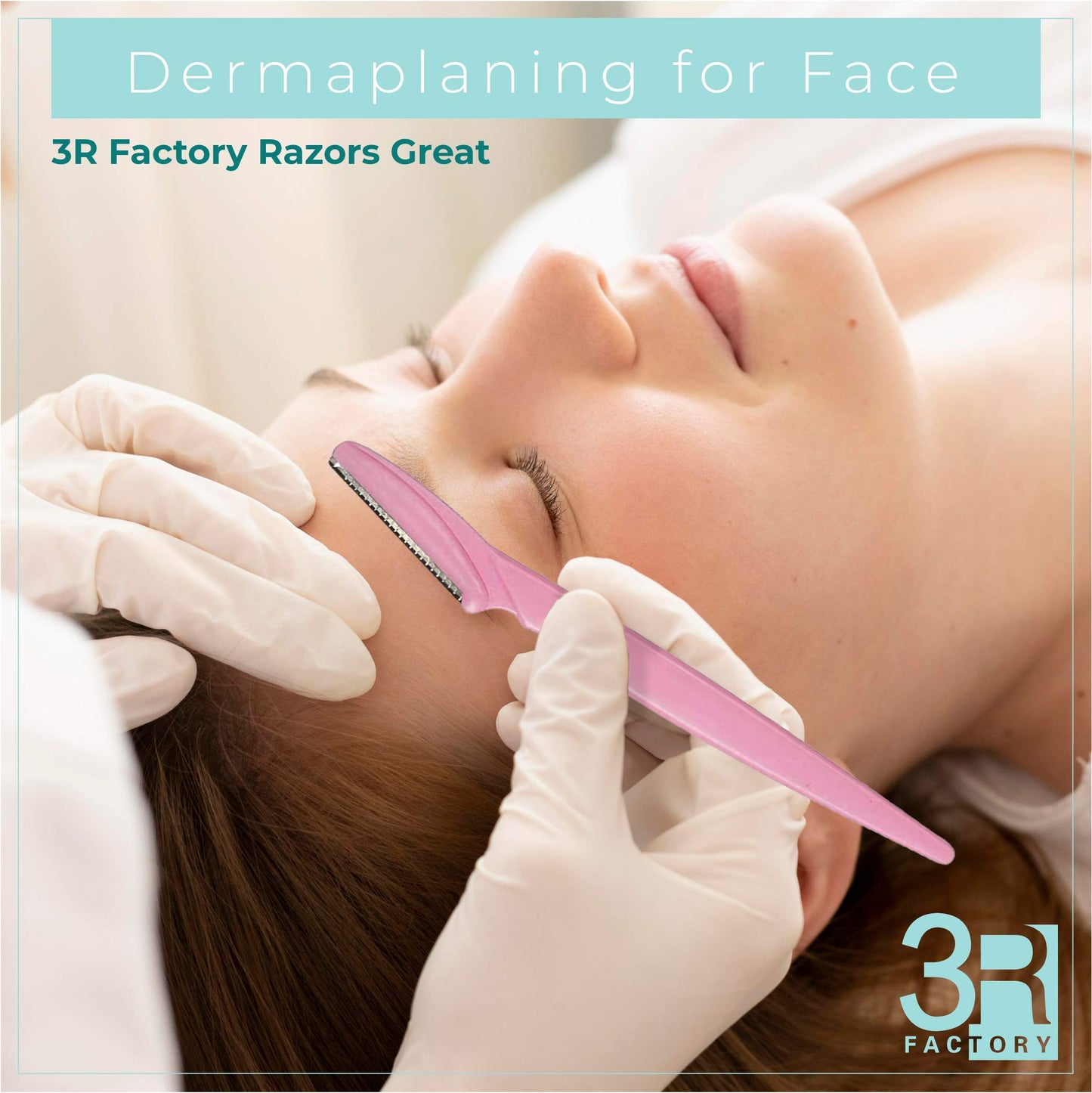 Facial Hair Removal for Women - 3R Factory Ladies Face Razor for Peach Fuzz, Lady Shavers for Womens, Eyebrow, Facial & Neck. Come with Safety Cover Beauty & Personal Care 3R Factory