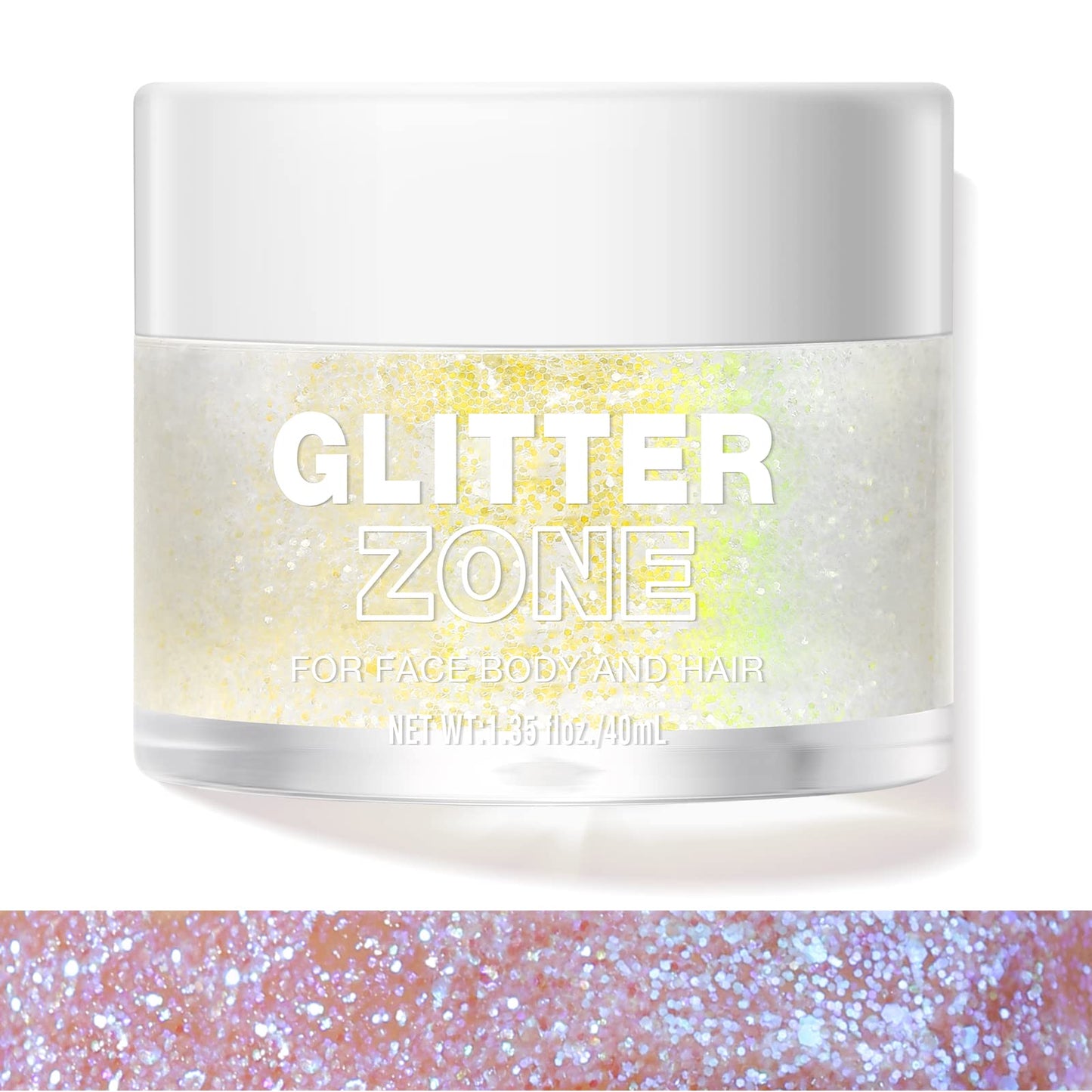 LANGMANNI Holographic Body Glitter Gel for Body, Face, Hair and Lip.Color Changing Glitter Gel Under Light. Vegan & Cruelty Free-1.35 oz (4# Sapphire Beauty & Personal Care LANGMANNI